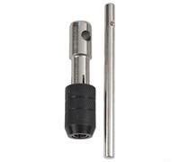 Llave de grifo ajustable tipo T con mecanismo de trinquete para grifos de rosca M12, hecha de acero al cromo vanadio para golpear a mano en espacios reducidos (M6-para M12)
