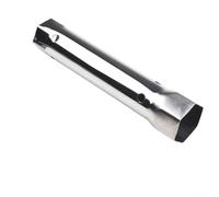 Llave de grifo de acero inoxidable para fontanería de fregadero y tubería, llave de tubo ajustable con mango de anillo, herramienta de trinquete de par de enchufe para espacios reducidos, 1 paquete