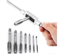 Llave de grifo Juego de llaves de grifo ajustable con rosca métrica M3/4/5/6/8/10/12 Machos de rosca de inserción