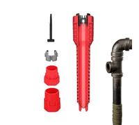 Llave de grifo multifunción | Conjunto Ergonómico Antideslizante - Herramientas Para Debajo De La Piedra Barata - Adecuado Para Uso Profesional De La Cocina De Baño Hogar