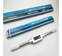 Llave de grifo para soporte de escariador tipo estándar americano 45# de acero de doble propósito herramienta rociada de plástico para tareas de roscado M1-M20