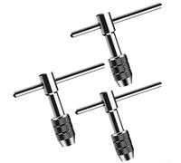 Llave de grifo tipo T con mango ajustable para aplicaciones de roscado manual con compatibilidad M3 M5 M6 M8 M10 (M3-M6)
