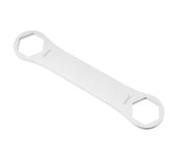 Llave de Horquilla Delantera de 26mm, Acero Inoxidable, Doble Cabeza | Herramienta Alargada y Engrosada, Acabado Mate Oxidado, para Taller y Montaje de Bicicletas