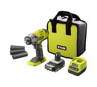 Ryobi Llave de Impacto de 18V con 3 Velocidades, Potencia Máxima de 400Nm + Batería Lithium+ One+ de 2Ah. + Llaves (17mm, 19mm, 21mm)+ Bolsa de Transporte