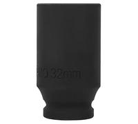 Llave de impacto de aire engrosada con casquillo neumático de 1 pulgada, 80 mm de longitud, acero de molibdeno duradero, diseño a prueba de explosiones, herramienta mecánica profesional (1 pulgada 80