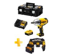 Llave de Impacto DeWALT DCF899P1T (1 x 5,0 Ah + DCB1104 + TSTAK II + Cinturón porta-herramientas DWST1-75552)