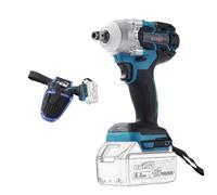 Llave de Impacto Inalámbrica Brushless 21V KATSU FIT-BAT, 1/2" 400Nm, Motor sin Escobillas, con Bolsa de Transporte y 2 Adaptadores, sin Batería ni Cargador 102478