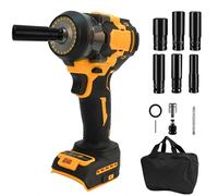 Llave de impacto inalámbrica para batería DeWalt de 18 V-20 V, pistola de impacto de alto par 500 N.m 2400 RPM velocidad ajustable, sin escobillas, destornillador de impacto eléctrico para DCB200