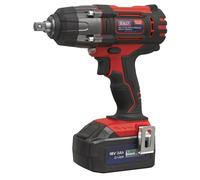 Sealey Llave de impacto inalámbrica de 18 V de 1/2 pulgada Sq Drive - Rojo
