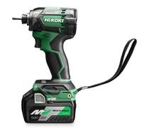 Llave de impacto inalámbrica sin escobillas HIKOKI de 18 V con par fijo de 210 Nm y tecnología de triple golpe WH18DCWFZ
