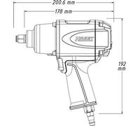 LLAVE DE IMPACTO neumática Mango aislante al frío Perno percutor 9012SPC HAZET