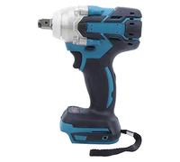 Llave de Impacto sin Escobillas 18V, 180Nm 3000rpm Taladro Inalámbrico Destornillador Inalámbrico con Mango Antideslizante y Luz LED para Makita