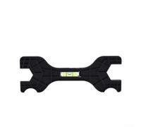 Llave de instalación de cabezal de ducha, llave de pierna curvada con burbuja de nivel, calibre de distancia central de 150 mm, herramienta de enchufe hexagonal dual de 23 mm y 29 mm para fontanería