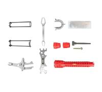 Llave de lavabo y grifo 9 Piezas Universal Multifuncional Antióxido | Juego de Llaves Mantenimiento de para Fontanero para cocina, baño, sótano, lavadero, taller, restaurante, casa