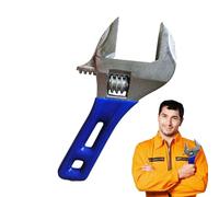 Llave de Mango Corto,Herramientas Manuales Ergonómicas Precisas Portátiles Ajustables,Llave Ancha Mandíbula Con Mango Corto - Para Tuercas Y Tornillos Conexión De Manguera Y Fontanería