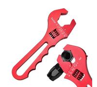 Llave de manguera ajustable, adaptadores de accesorios de aluminio, llave de montaje de manguera ajustable, agarre firme para extremos de adaptadores