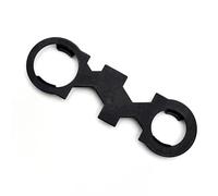 Llave de manguera de ducha negra, herramienta de llave de tuerca de metal para instalación y extracción de grifos de baño, diseño antiarañazos de fácil agarre