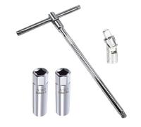 Llave De Manija En T - 4 Piezas Herramientas Para Bujes De Velas De Encendido, Juego De Llaves De Velas De Encendido De 12 Pans | Extractor De Bujes De Velas De Encendido Para Sedan