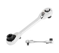 Llave de mano | Llave de doble cara de 1/4 pulgadas con 72 dientes | Herramientas de transmisión de 5 grados para tapas, para reparación y mantenimiento en espacios reducidos, bicicletas y automóviles