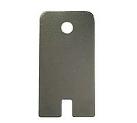 Llave de metal de doble punta para dispensadores de papel higiénico y toallas de mano. Se adapta a Tork, Lotus y otros.