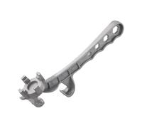 Llave de metal para tapa de pintura de cubo, herramienta de abrelatas de aleación de aluminio compatible con cubos de plástico y hierro