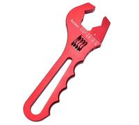Llave de montaje ajustable 3AN-16AN para adaptadores de manguera, aluminio 6061-para T6, herramienta de llave hexagonal de varios tamaños con agarre antideslizante, 7.2 pulgadas (rojo)