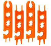 Llave de panel solar, conector fotovoltaico de 4 piezas Llave naranja para instalación de sistemas de energía renovable, herramienta de tecnología verde de taller (naranja)