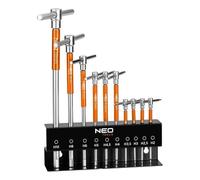 Llave de pasador con vástago 2-10 mm, juego de 10 en 09-509