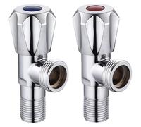 Llave De Paso 2 Válvulas Angulares De Gran Diámetro G3/4 De Cobre Para Caldera De Pared Calentador De Agua Inteligente Para Inodoro Entrada G1/2 Salida G3/4