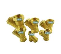 Llave De Paso Agua Adaptador de conector de tubería de filtro en Y de latón con rosca hembra BSP de 1/2", 3/4", 1", DN32, DN40, DN50, for agua(1")