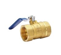Llave De Paso Agua Válvula de bola de latón roscada de 12", 1" y 2" for tubería de agua. Interruptor de gran caudal(1-1/2")