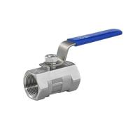 Llave de Paso Agua Válvula de bola una pieza acero inoxidable 304 1/2", 3/4", 1", 2", 2,5" y 3", con rosca hembra, for agua tuberías(DN20)