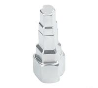 Llave de paso de agujero cuadrado interior de 3/8 pulgadas para expansión de tubería de cobre y desmontaje de bombeo de válvula Hvac Plata 70x20mm