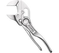 Knipex Tenaza llave XS alicate y llave en una sola herramienta cromado, superficie rugosa y en relieve 100 mm 86 04 100