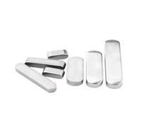 Llave de pluma de extremo redondo, acero inoxidable 304, tipo rectángulo, cuadrado, extremo redondo, paralelo, posición de llave plana, pasador de espiga(M6X6X40)