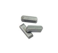 Llave de pluma de punta redonda, 50 piezas, llaves de eje de pasador de accionamiento paralelo, planas, cuadradas, rectangulares, de acero al carbono, tipo pasador(25mm,6x6mm)