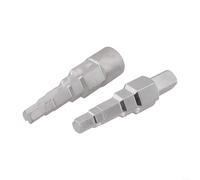 Llave de radiador de acero al carbono para 10-2 para tipo escalonado de 1 mm con adaptador de 1/2 pulgada para uso de mango de trinquete en válvulas de radiador y conectores de tanque