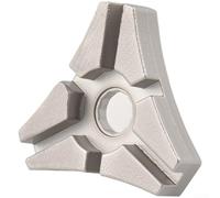 Llave de radios de acero al carbono con 6 ranuras, diseño triangular | Cuerpo de acero endurecido, resistente a la corrosión, se adapta a pezones de 3,2 a 3,6 mm, acabado cromado