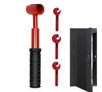 Llave de reparación de bisagra de puerta, herramienta de extracción de clavijas, llave de ajuste de alineación, cuerpo de acero endurecido con mango ergonómico, llave de precisión para reparar puertas