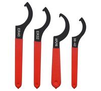 Llave de Rosca,Paquete de 4 Herramientas de llave de Gancho, llave de Gancho con Punta, Herramienta de Extracción y Reparación de llave Roscada