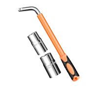 Llave de rueda extensible - Extractor de tuercas de neumáticos resistente, llave de rueda de coche | Experiencia de usuario mejorada. Herramienta de reparación de neumáticos telescópica, fácil de usar