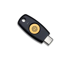 Llave de seguridad FIDO2 U2F Passkey - Autenticación de dos factores (2FA), llave USB con PIN + Touch (sin biometría), USB-C, Trustkey T120