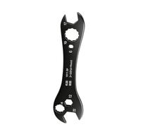 Llave de servicio de CA terminada con guía de tamaño grabada, 6 a 22 mm | Guía de tallas grabada, cuerpo de acero de llave fija, diseño plano delgado para trabajos al aire libre y trabajos de