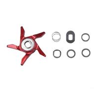 Llave de servicio Star Drag hecha de aluminio para un ajuste preciso de arrastre y optimización del sistema de arrastre de carrete (rojo derecho)