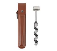 Llave de sinfín manual, acero de alto carbono Manual multifuncional de madera de madera de perforación con manga PU para actividades para el aire libre para jardinería