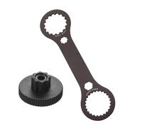 Llave de soporte inferior de bicicleta de aleación de aluminio para reparación de ciclismo, mantenimiento, herramienta de llave de biela de bicicleta con agarre de goma