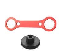 Llave de soporte inferior de bicicleta de aleación de aluminio para reparación de ciclismo, mantenimiento, herramienta de llave de biela de bicicleta con agarre de goma