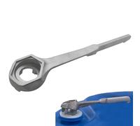 Llave de tambor de aluminio, herramienta de llave de barril de aceite, abridor de cubo de aceite de apertura rápida para tapa de tapón de 2 pulgadas y 3/4 pulgadas