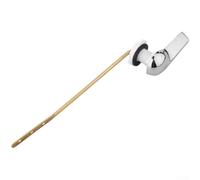 Llave de tanque de inodoro de varilla de cobre, interruptor lateral de válvula de descarga mango ergonómico para reparación de fontanería de baño, opciones de color negro, plateado y dorado
