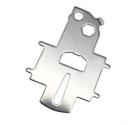 Llave de tapa de combustible de barco de acero inoxidable 316, llave multiherramienta para abridor de tapa de tanque de embarcaciones con grillete de botella y funciones de destornillador, acabado